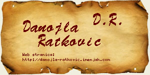 Danojla Ratković vizit kartica